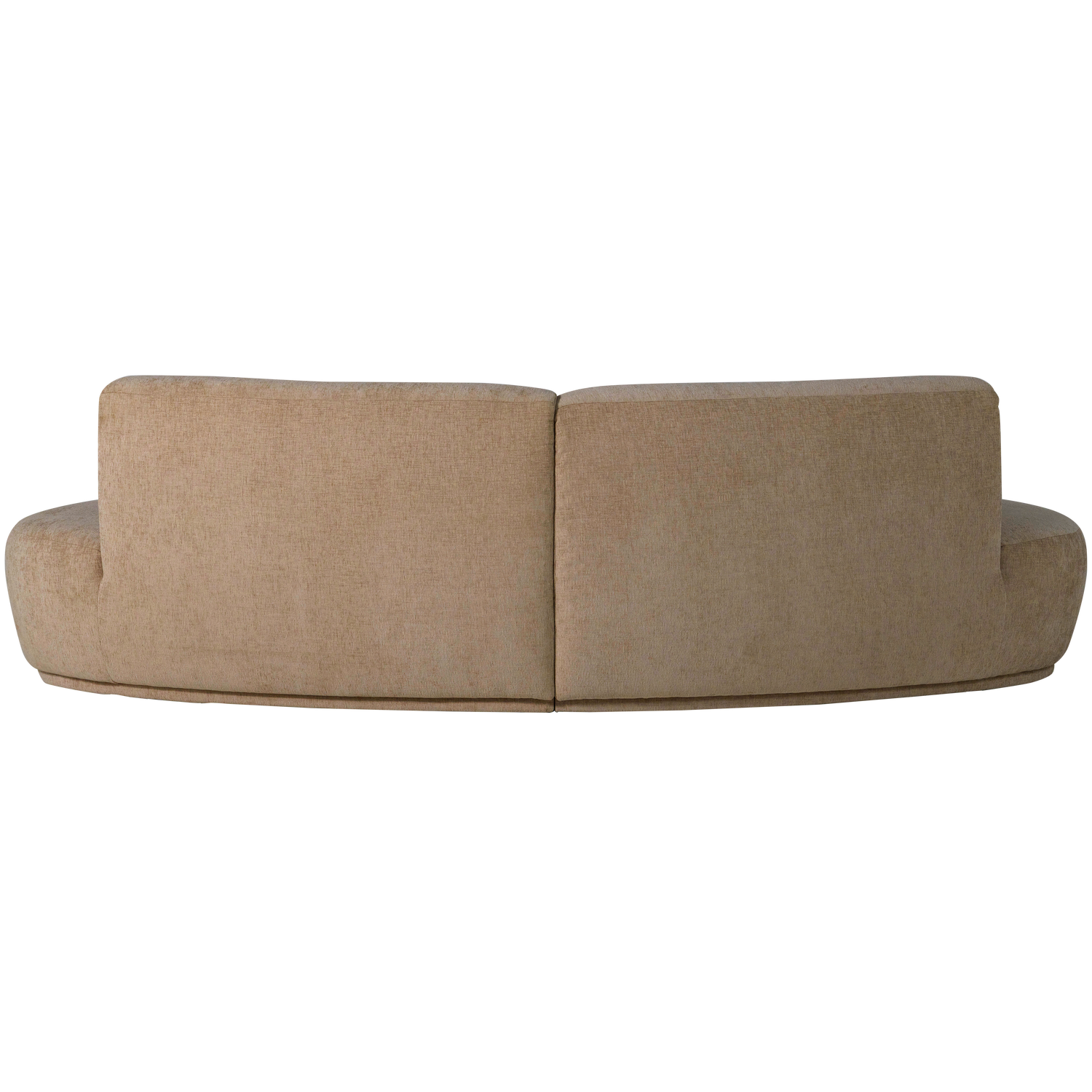 Sofa halbkreisförmig für 4 Personen BATAVIER hellbraun