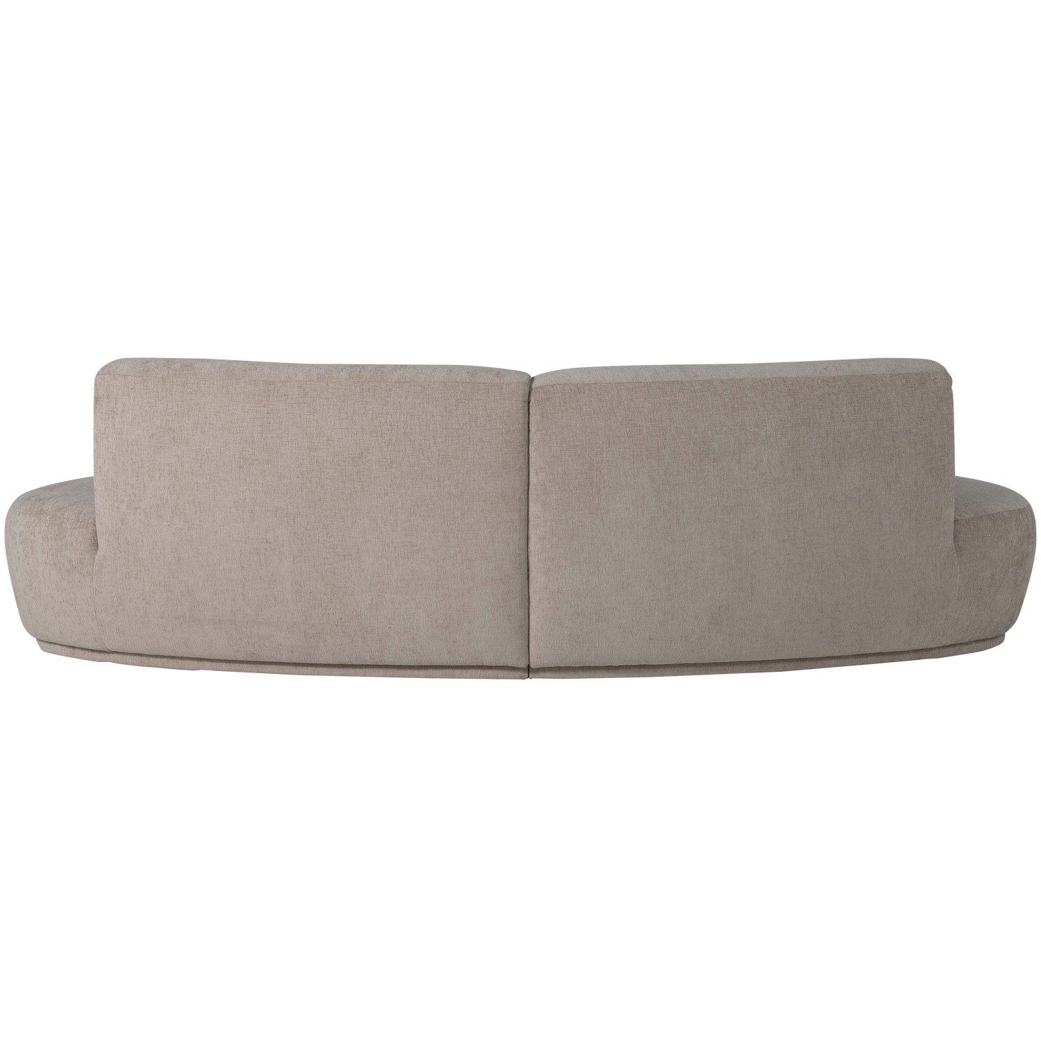 BATAVIER Sand Half-Round Sofa for 4 People