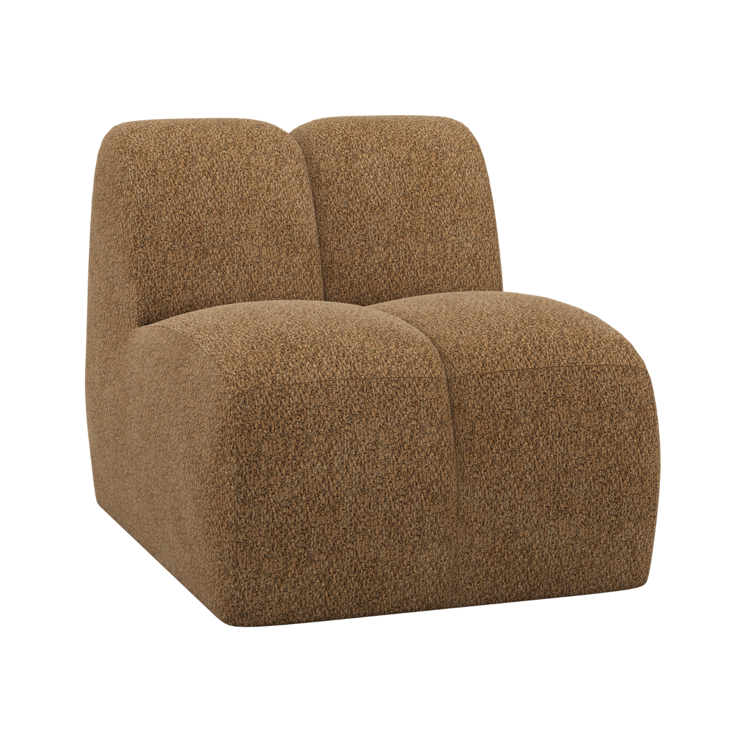 Fauteuil / module MOJO honingkleurige schapenvacht