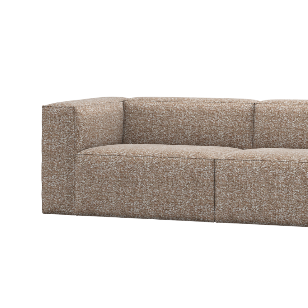 3.5-Seater BEAN Sofa in Light Brown Mélange