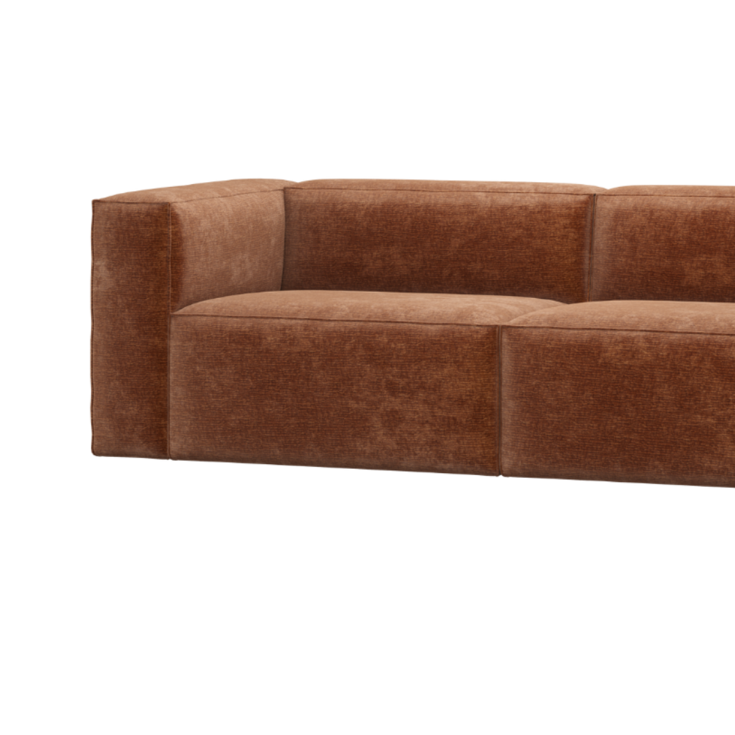 Sofa 3,5-zits BEAN baksteen chenille
