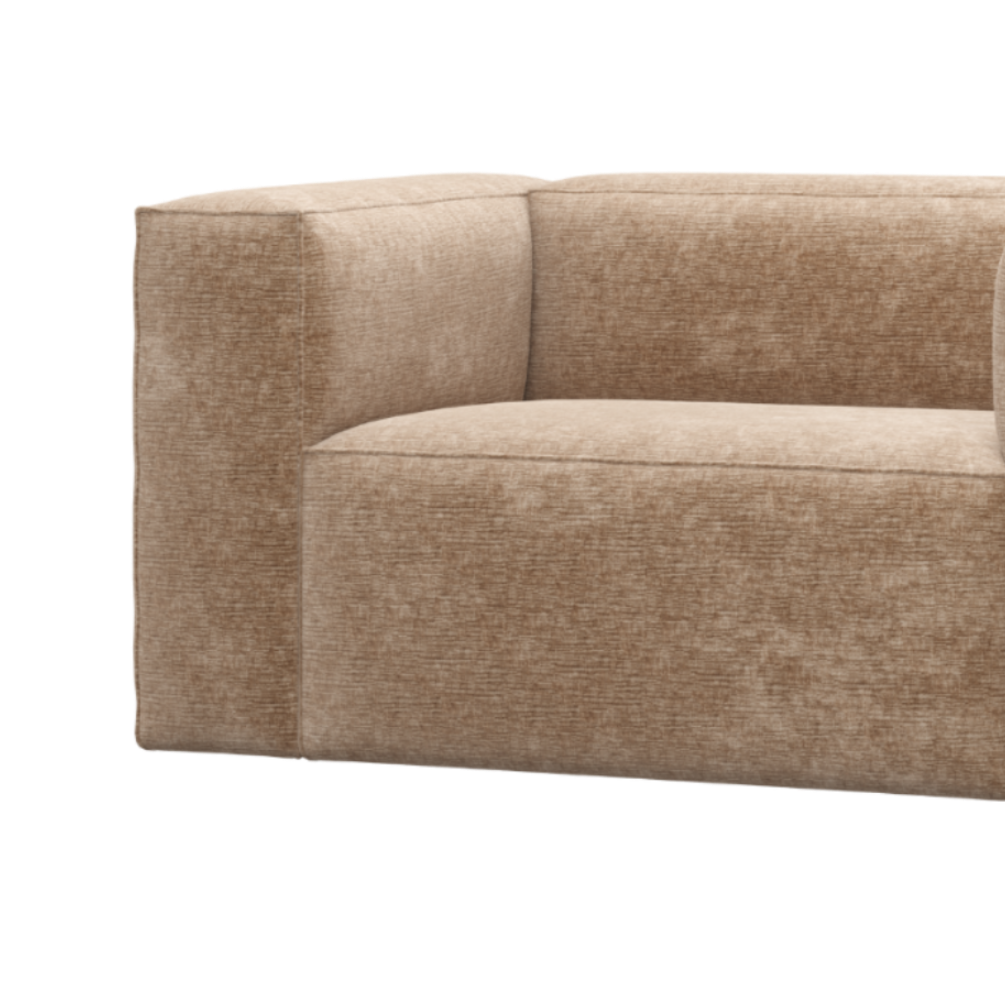 Sessel BEAN blassrosa Chenille
