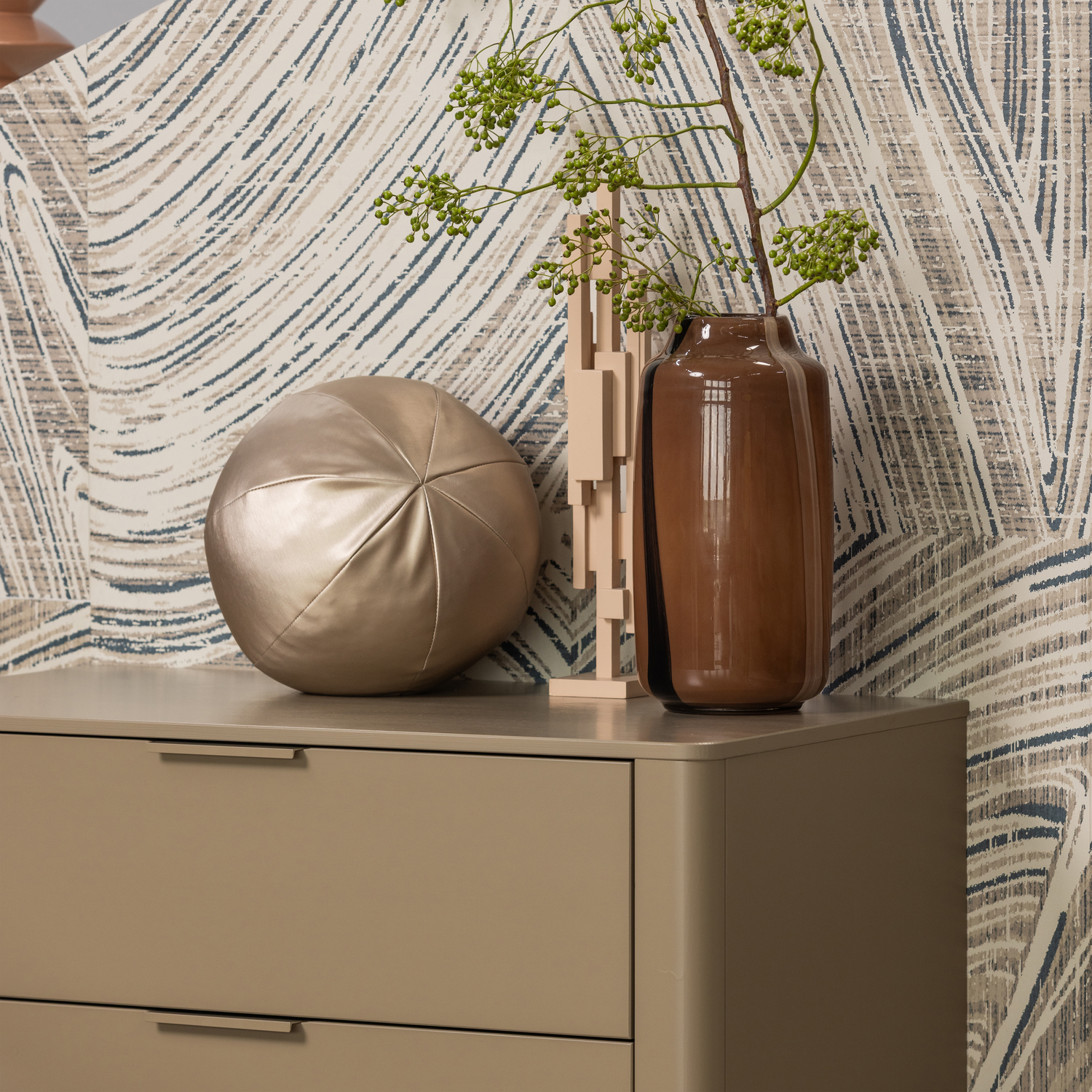 Commode met lades GUNNAR beige