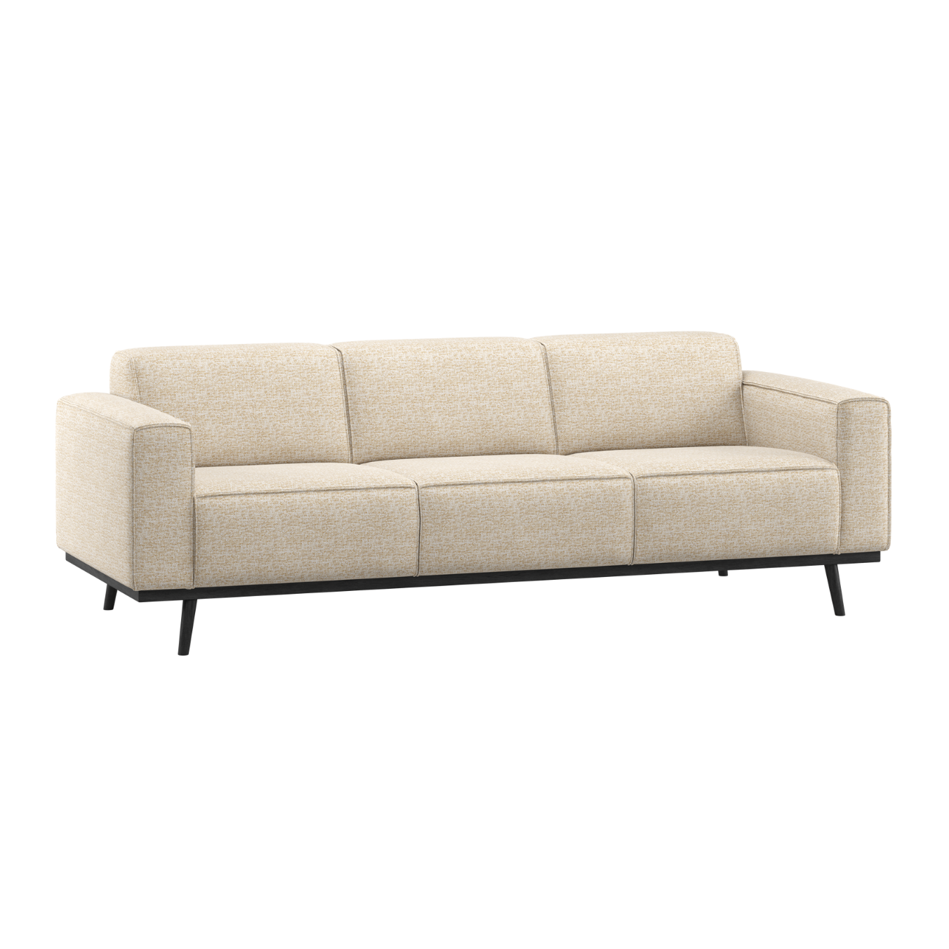 Sofa 3-sitzig STATEMENT beige Melange