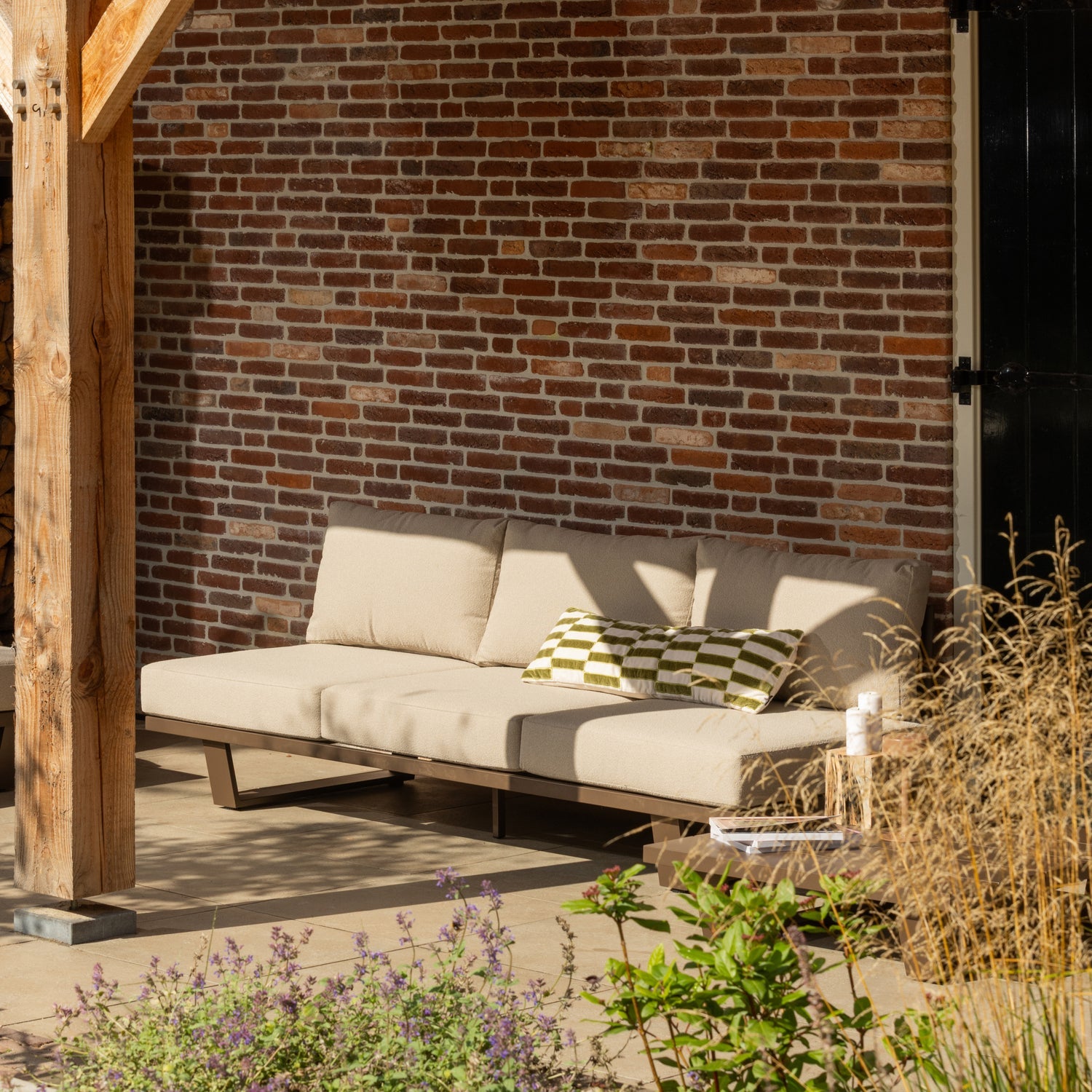 Tuinbank 3-zits BEAR bruin