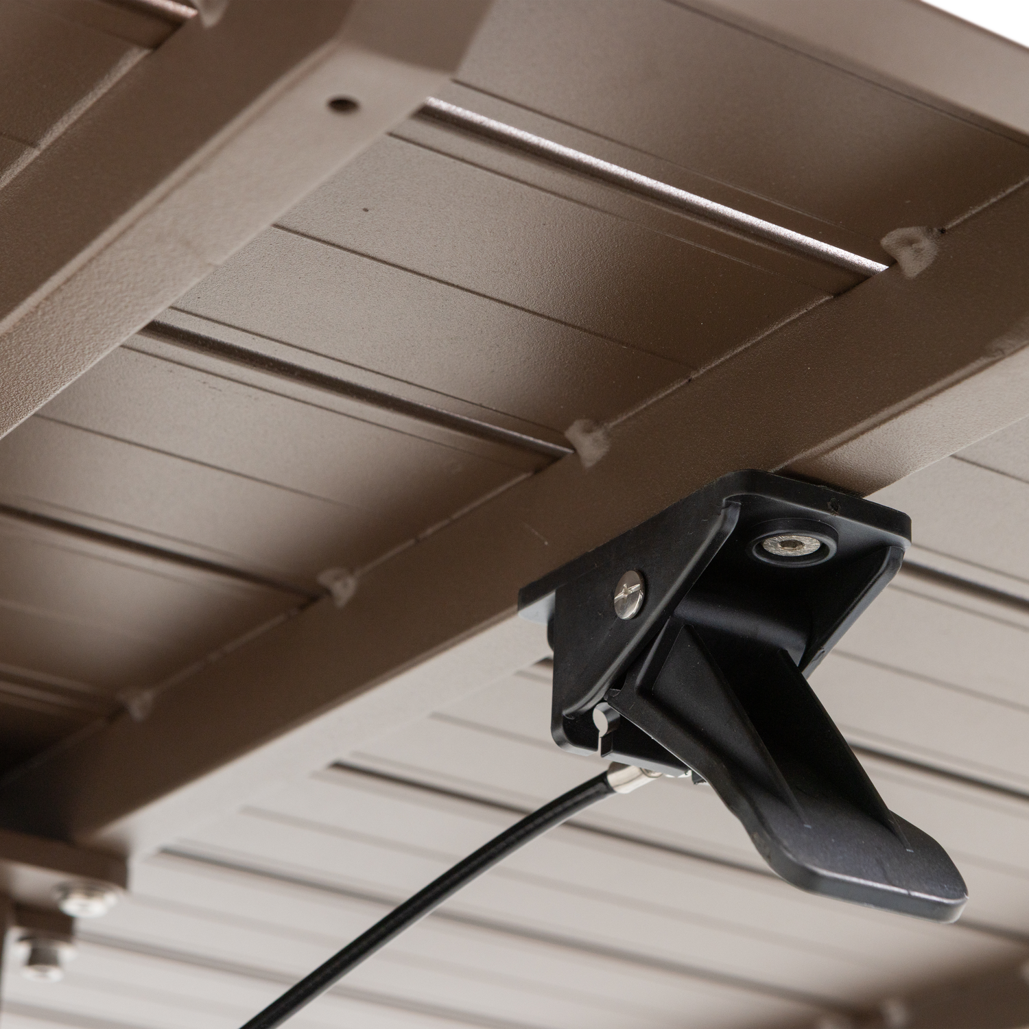 Adjustable Outdoor Table TESSO Brown