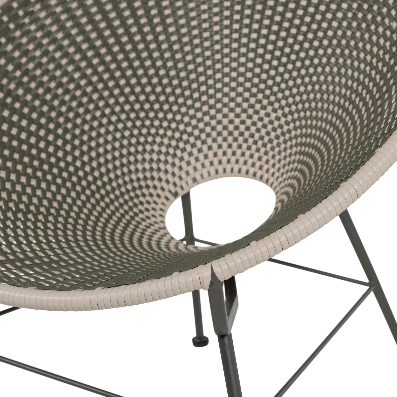 Tuinstoel KAZOUN groen met zwarte basis