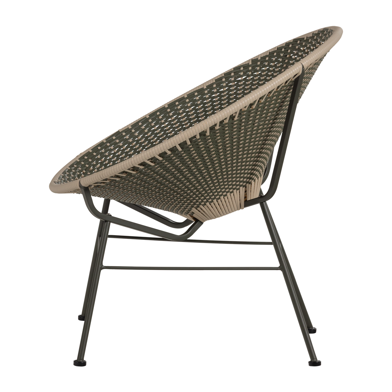 Tuinstoel KAZOUN groen met zwarte basis