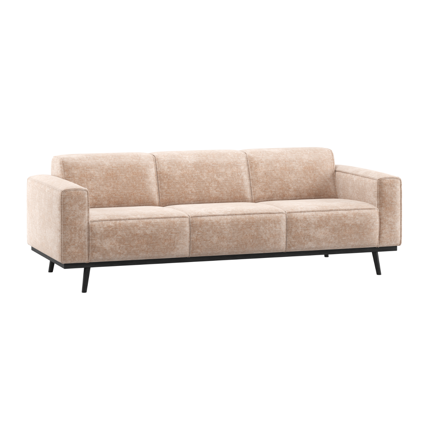 Sofa 3-zits STATEMENT beige chenille
