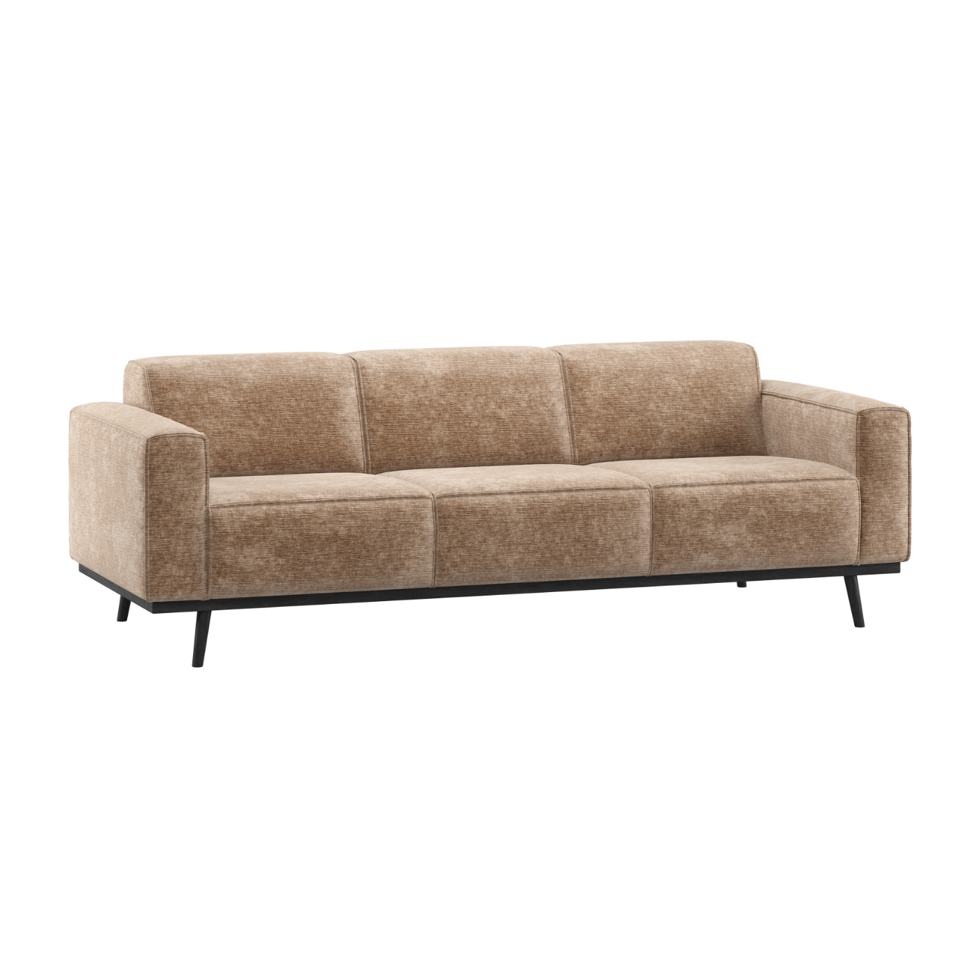 3-Seater Sofa STATEMENT Dark Beige Chenille