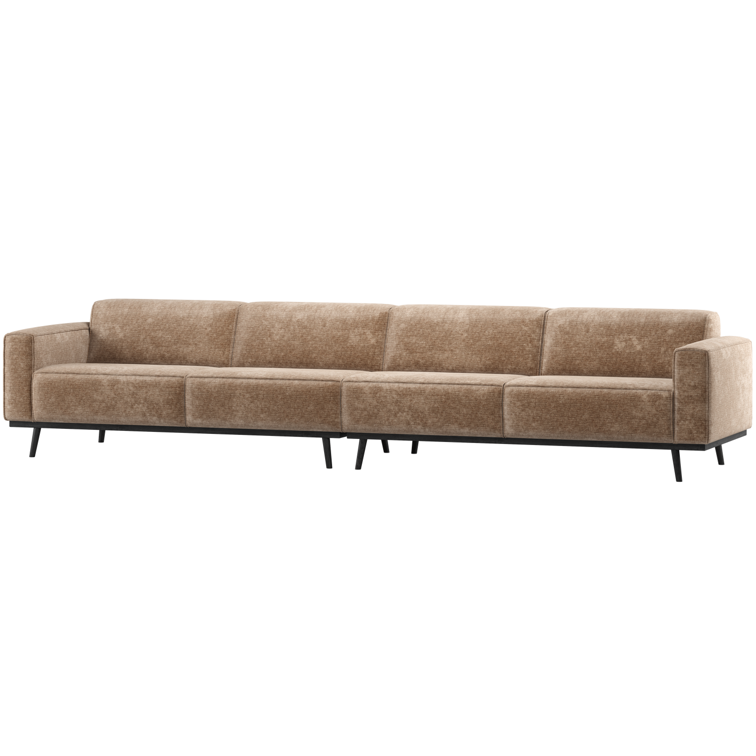 Sofa 4-persoons STATEMENT donkerbeige chenille