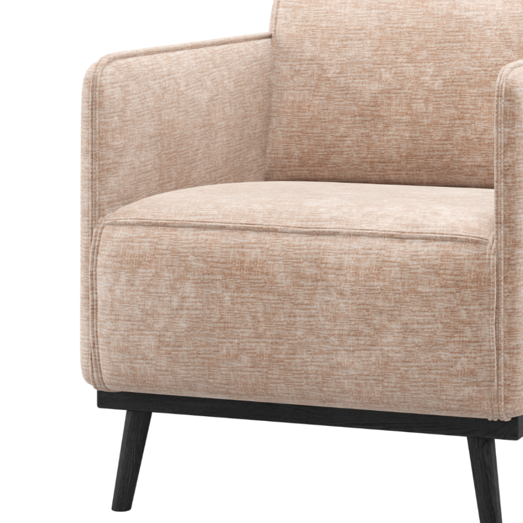 Fauteuil STATEMENT beige chenille