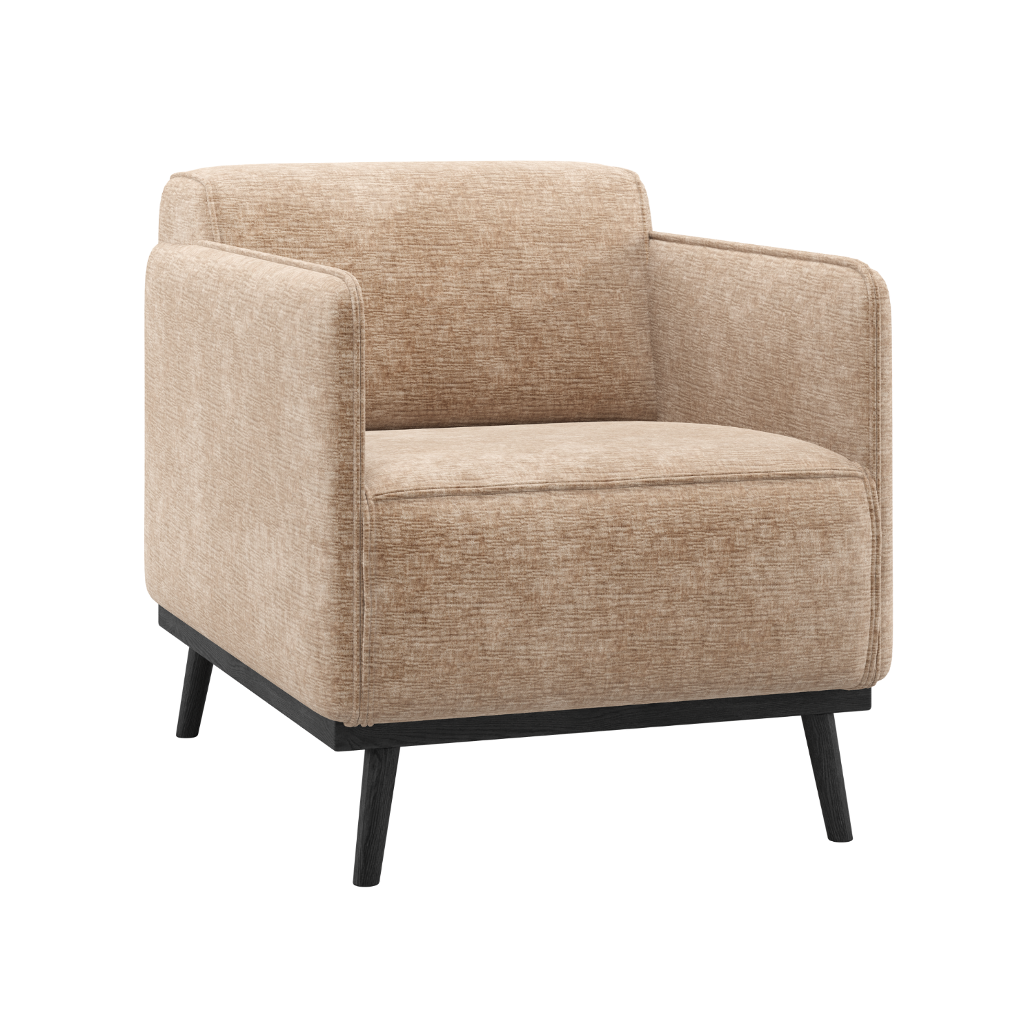 Sessel STATEMENT pfirsichfarbenes Chenille