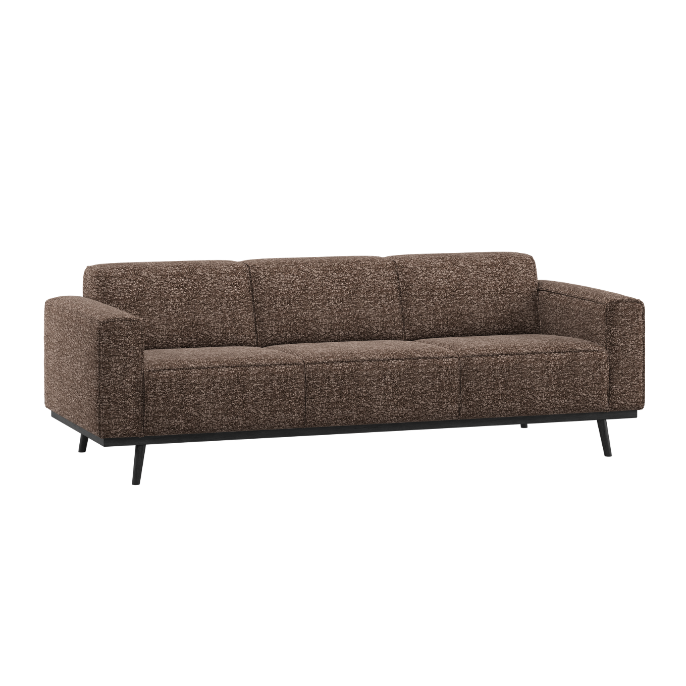 Sofa 3-sitzig STATEMENT braun meliert