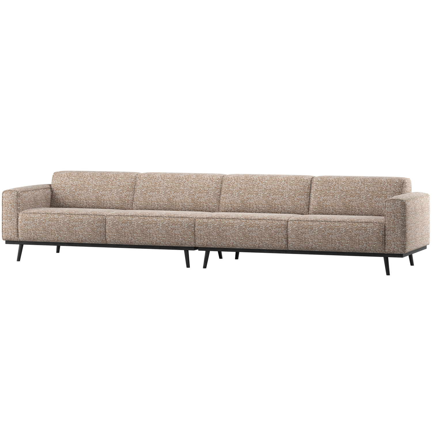 Sofa 4-sitzig STATEMENT hellbraun meliert