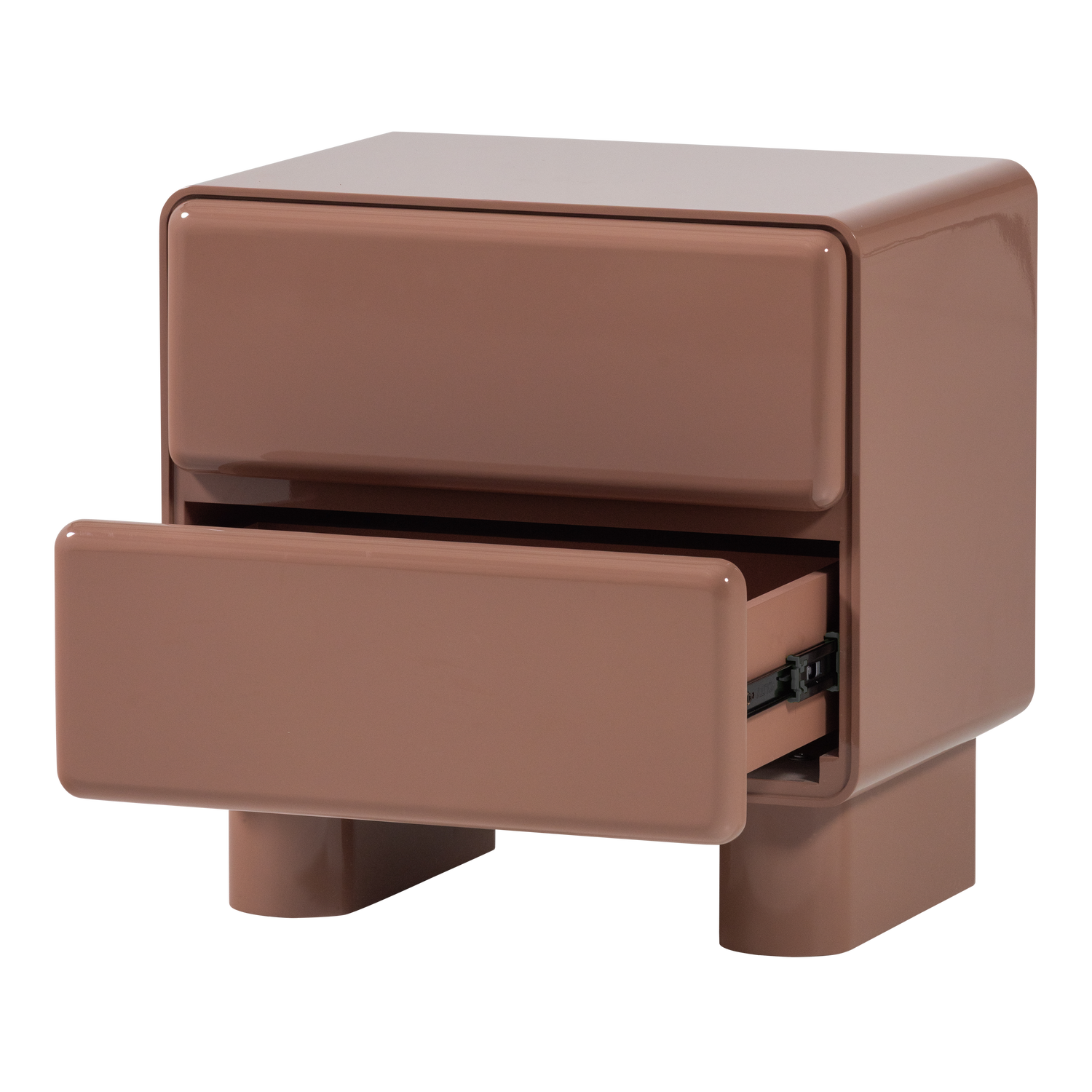 LUSTRA Nightstand in Dusty Pink