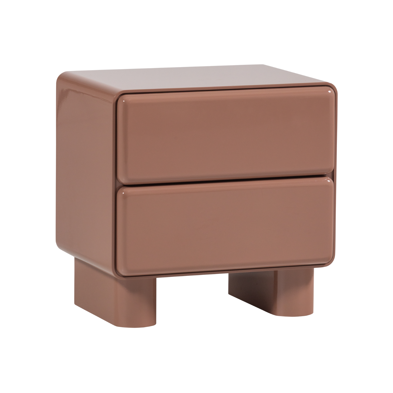 LUSTRA Nightstand in Dusty Pink