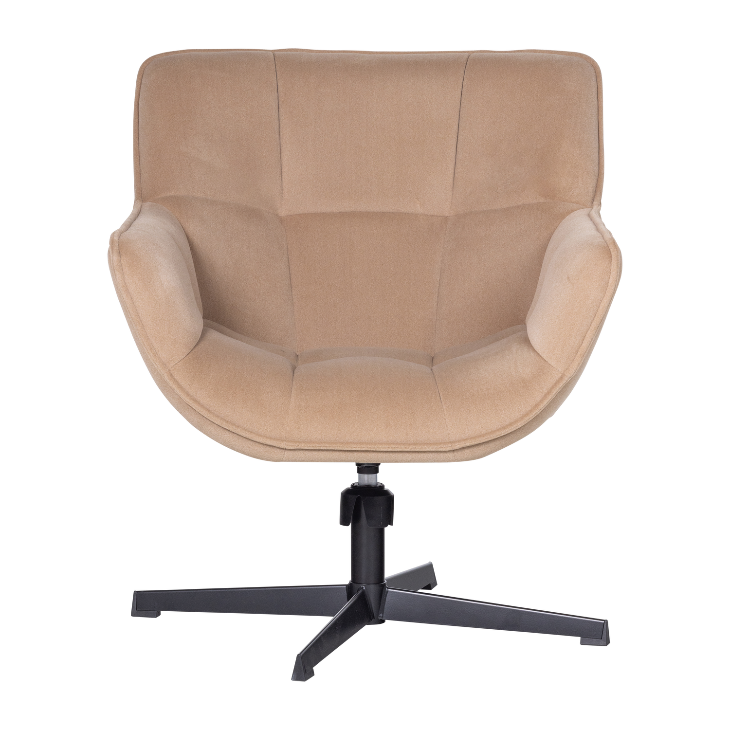 Draaistoel van fluweel WIBO beige