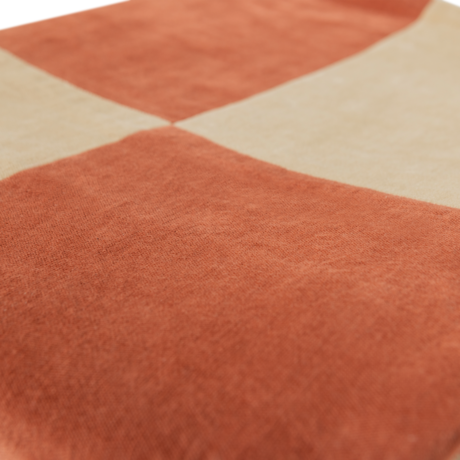Plaid ZENA beige met roestbruin