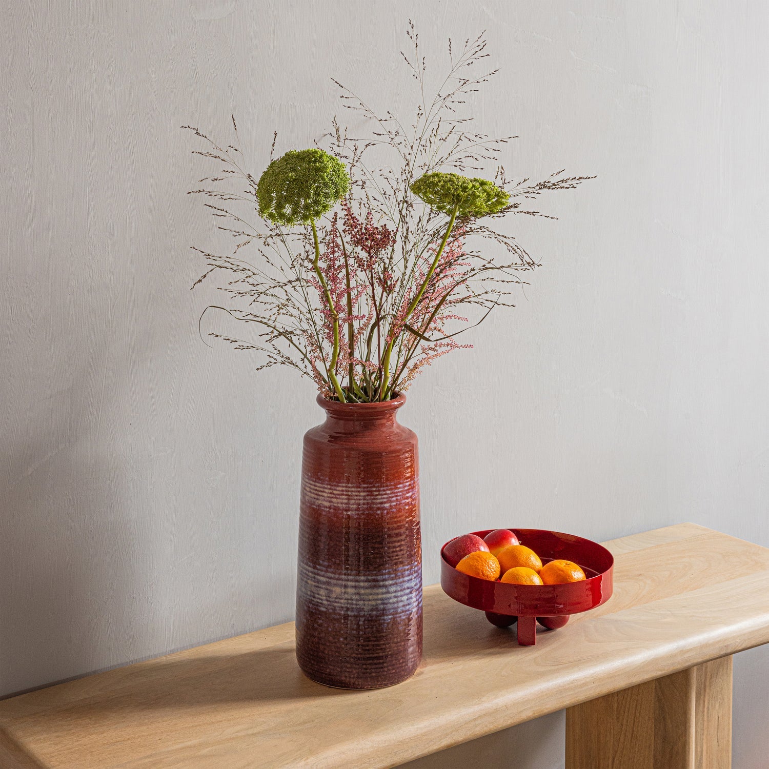 Vaas DECENNIA rood met bruin