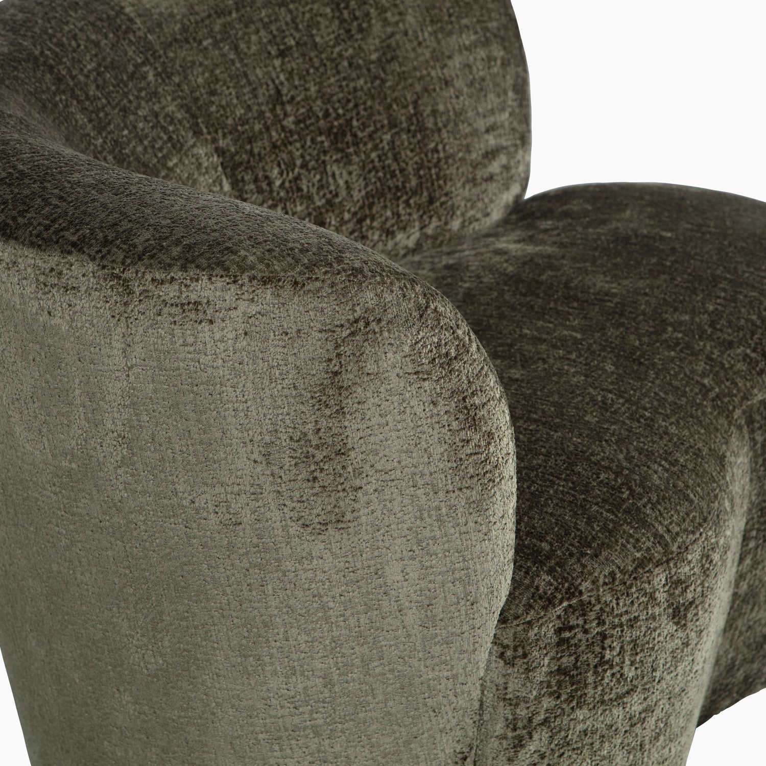 Green Left-Arm Velvet Sofa STONE