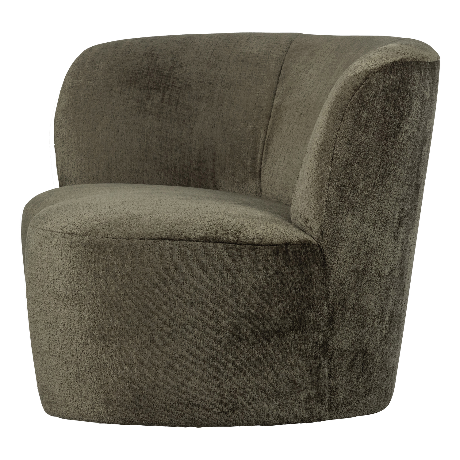 Green Left-Arm Velvet Sofa STONE