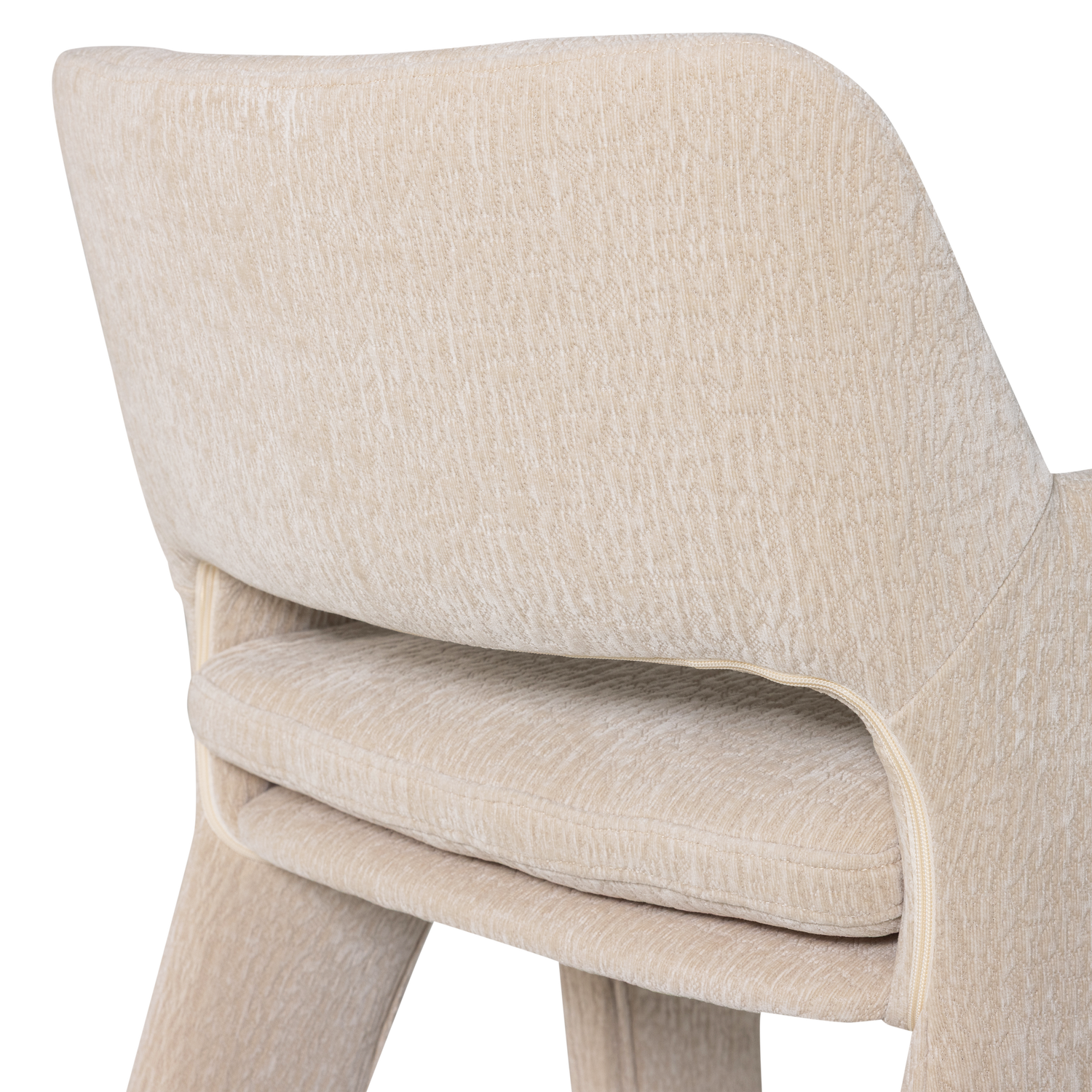 Stoel BIGFOOT zandkleurig chenille