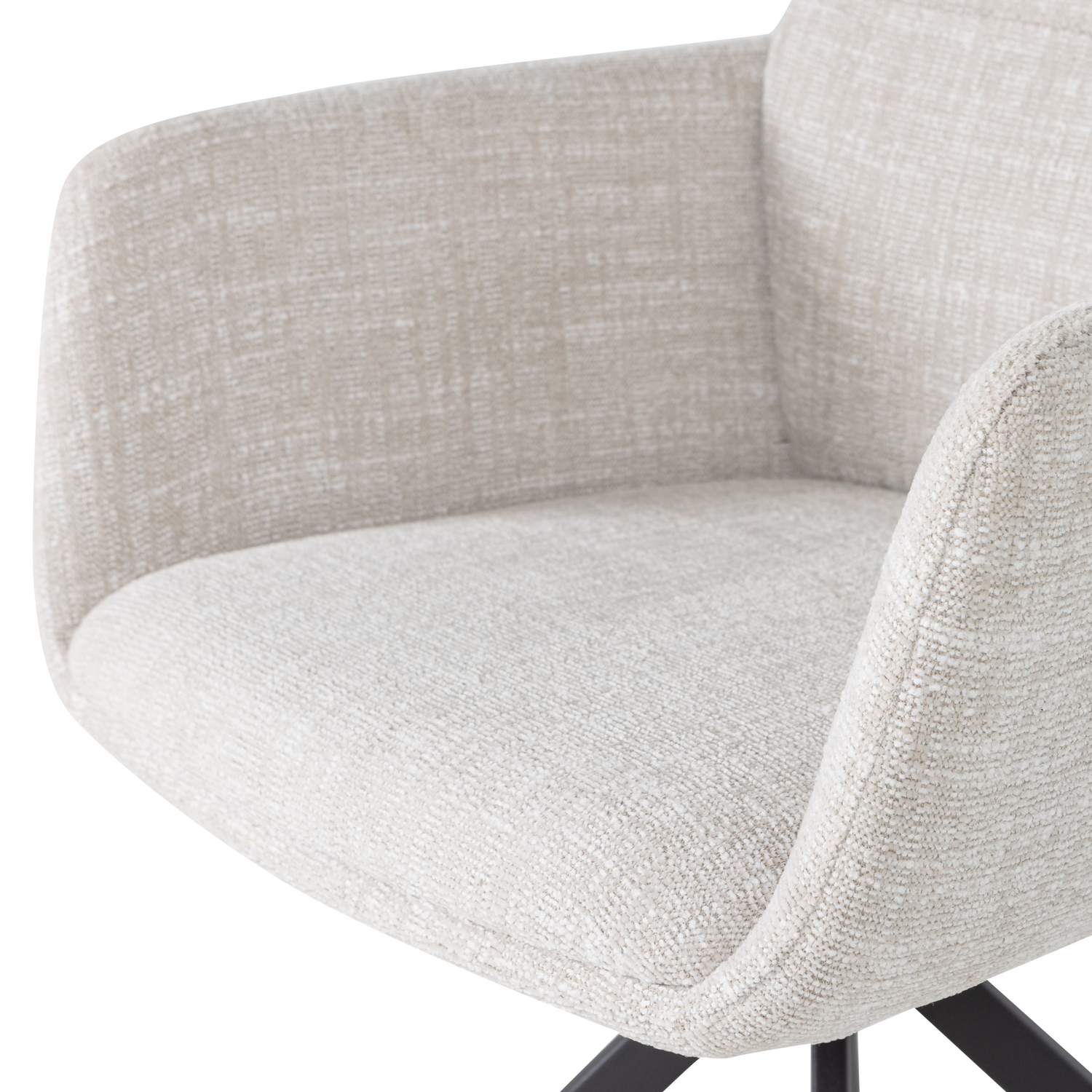 GRANT Swivel Chair in Gray-Beige Mélange