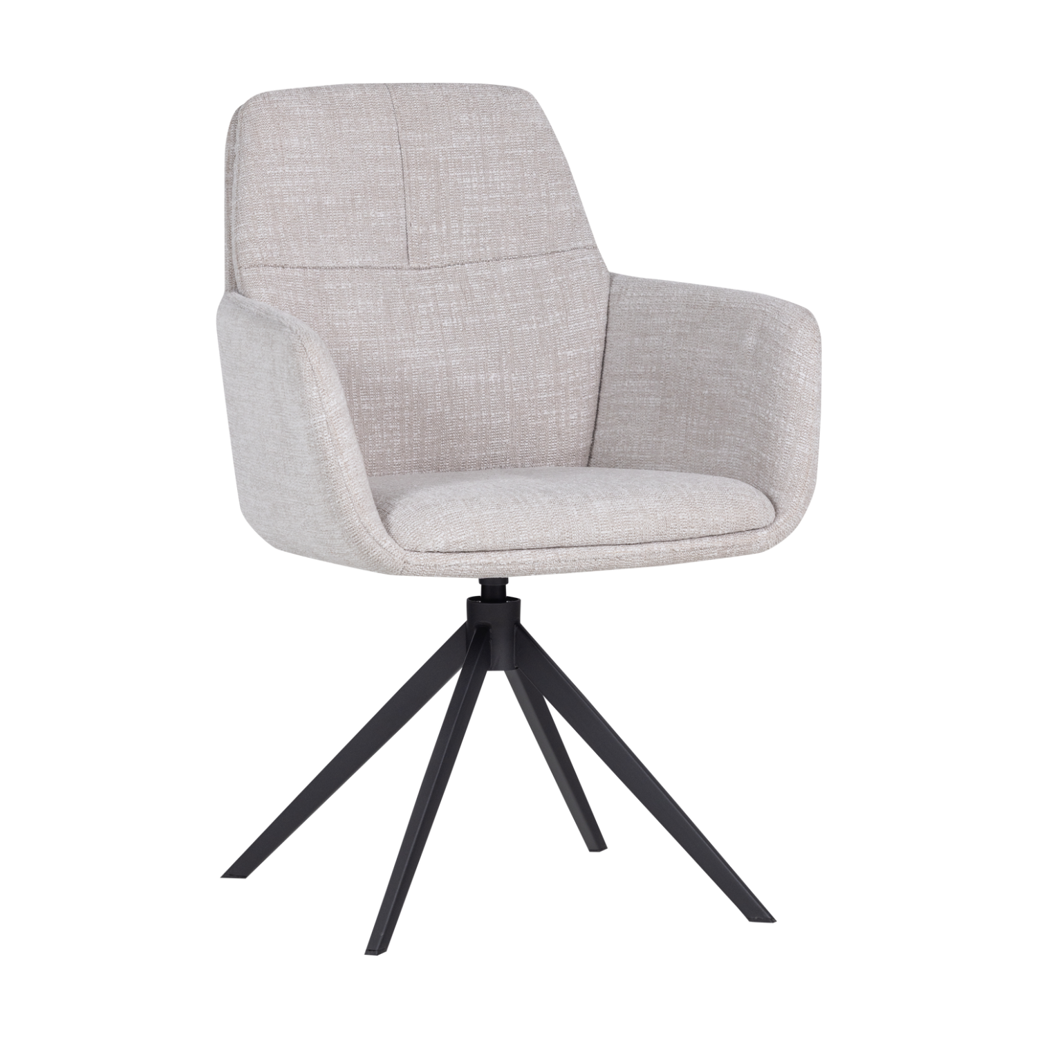 GRANT Swivel Chair in Gray-Beige Mélange