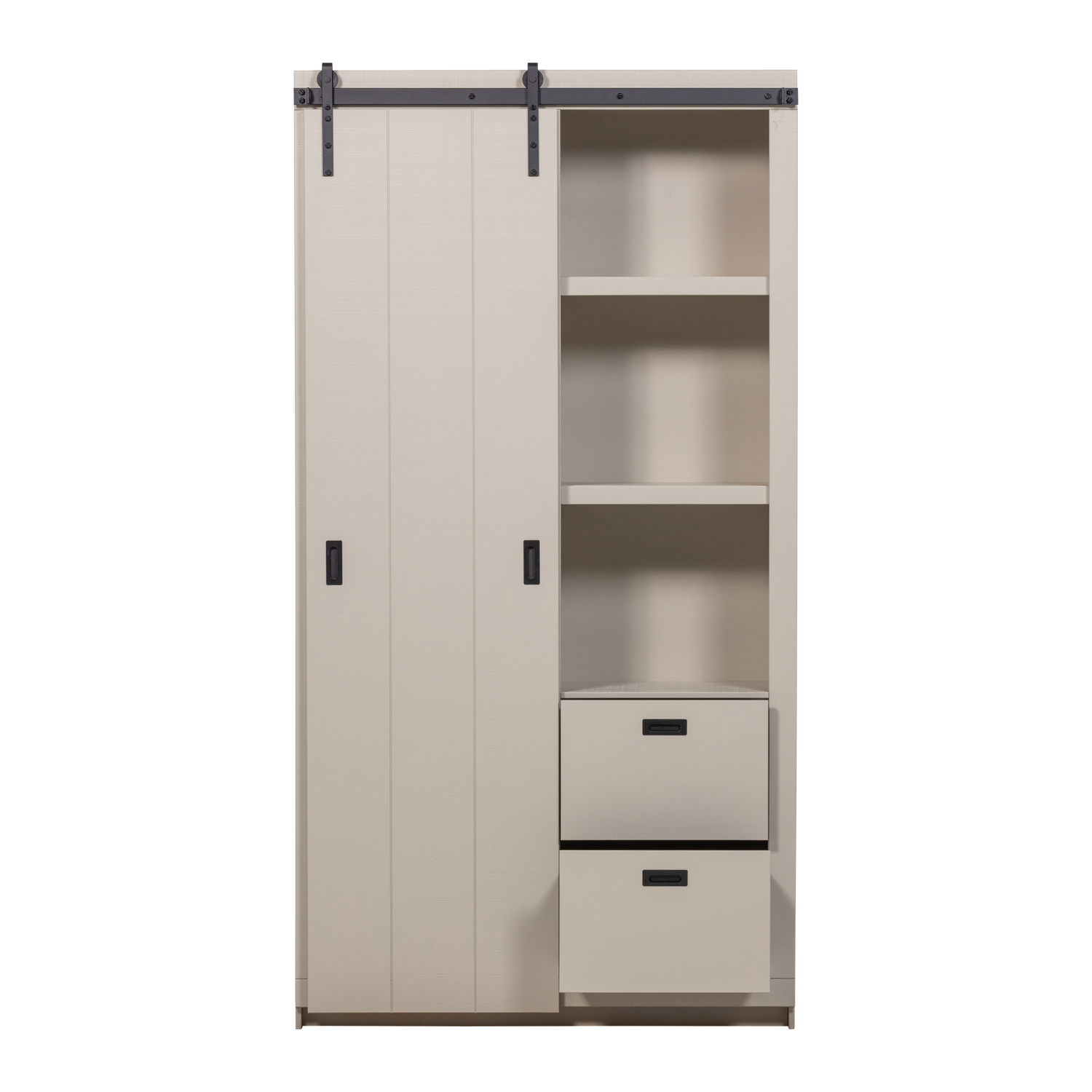 Schuifdeurkast SLIDE BARN grijsbeige