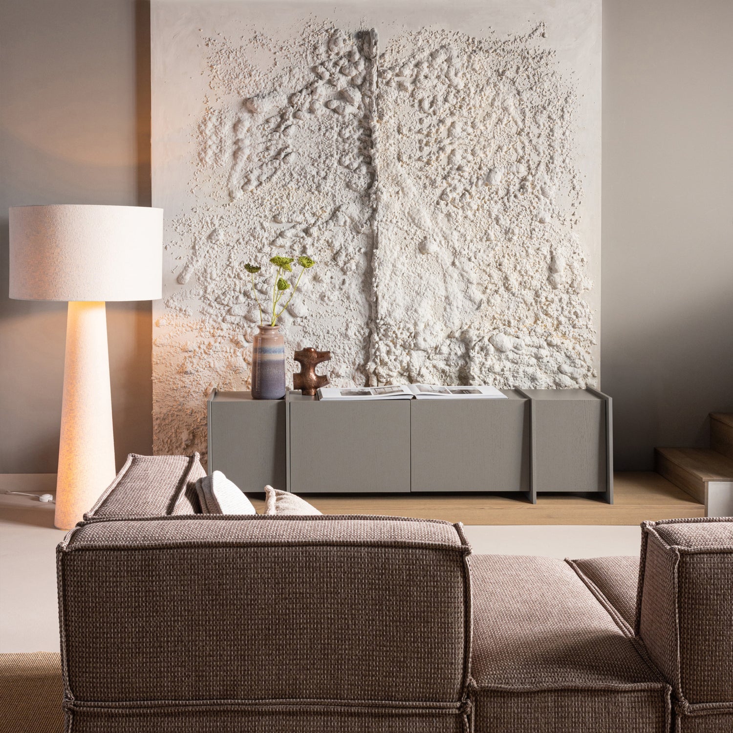 ORIN Vase in Brown Aluminum