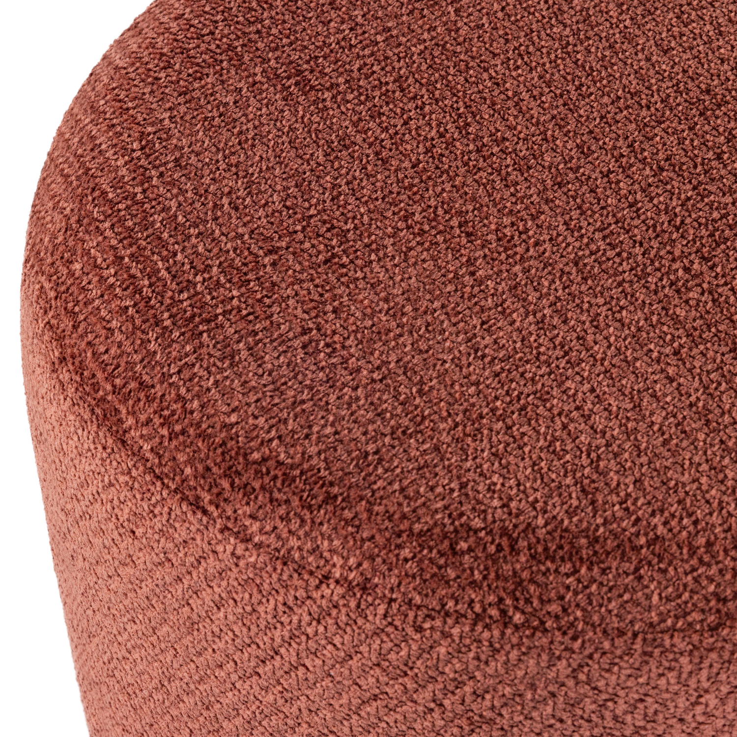 Draaiende poef ISLEN bordeauxrood