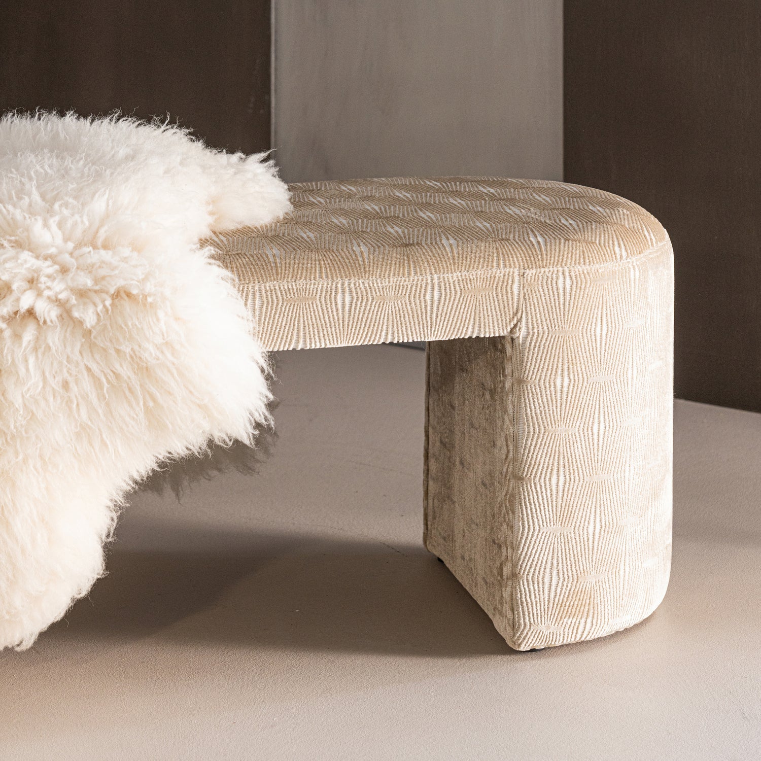 Bänke JACOB beige gestreift