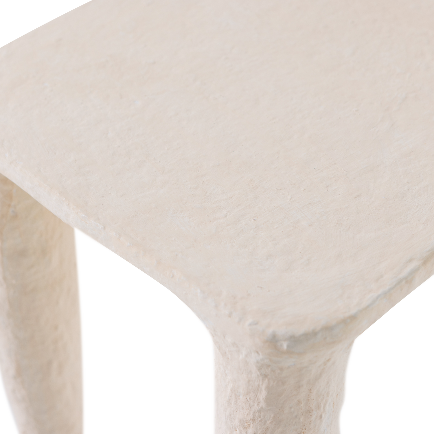 VION Side Table Broken White Paper Mache