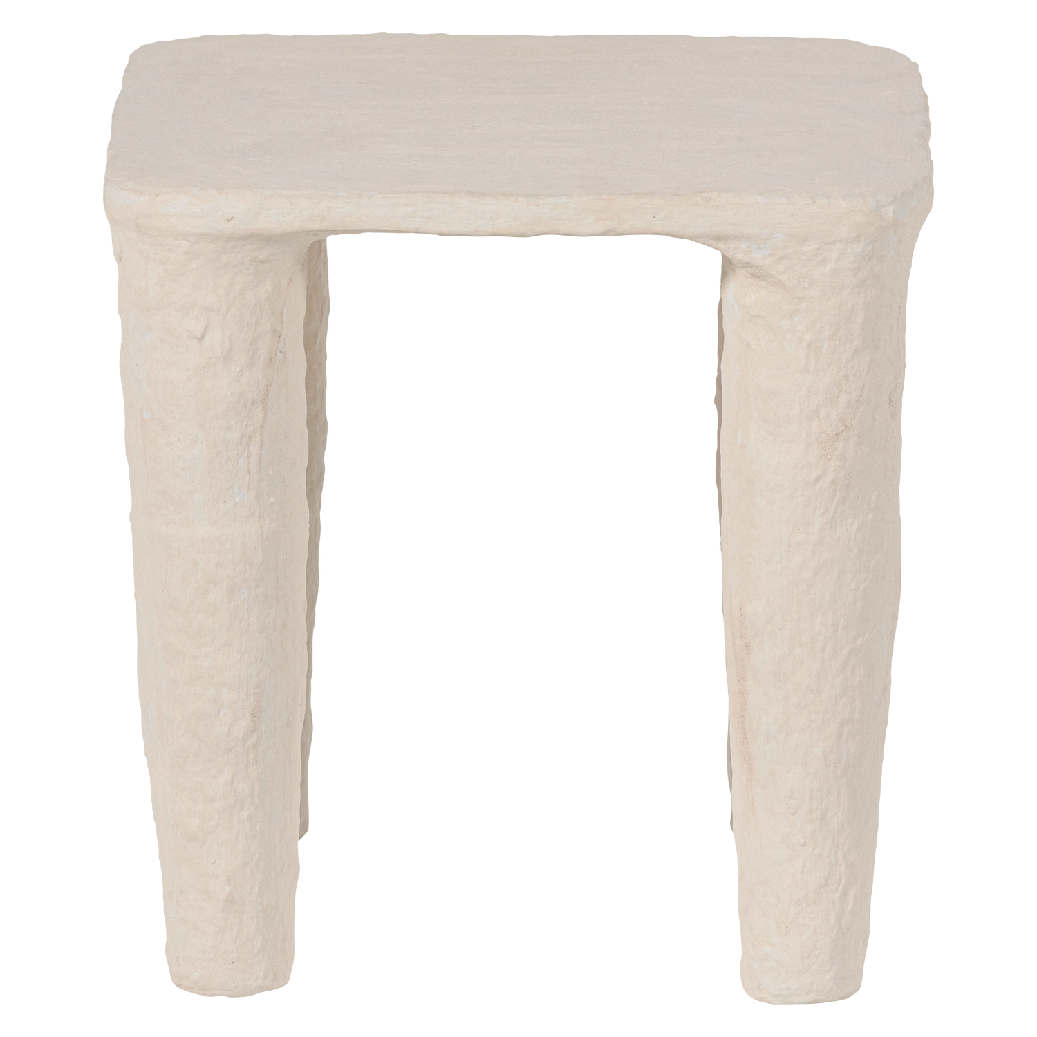VION Side Table Broken White Paper Mache
