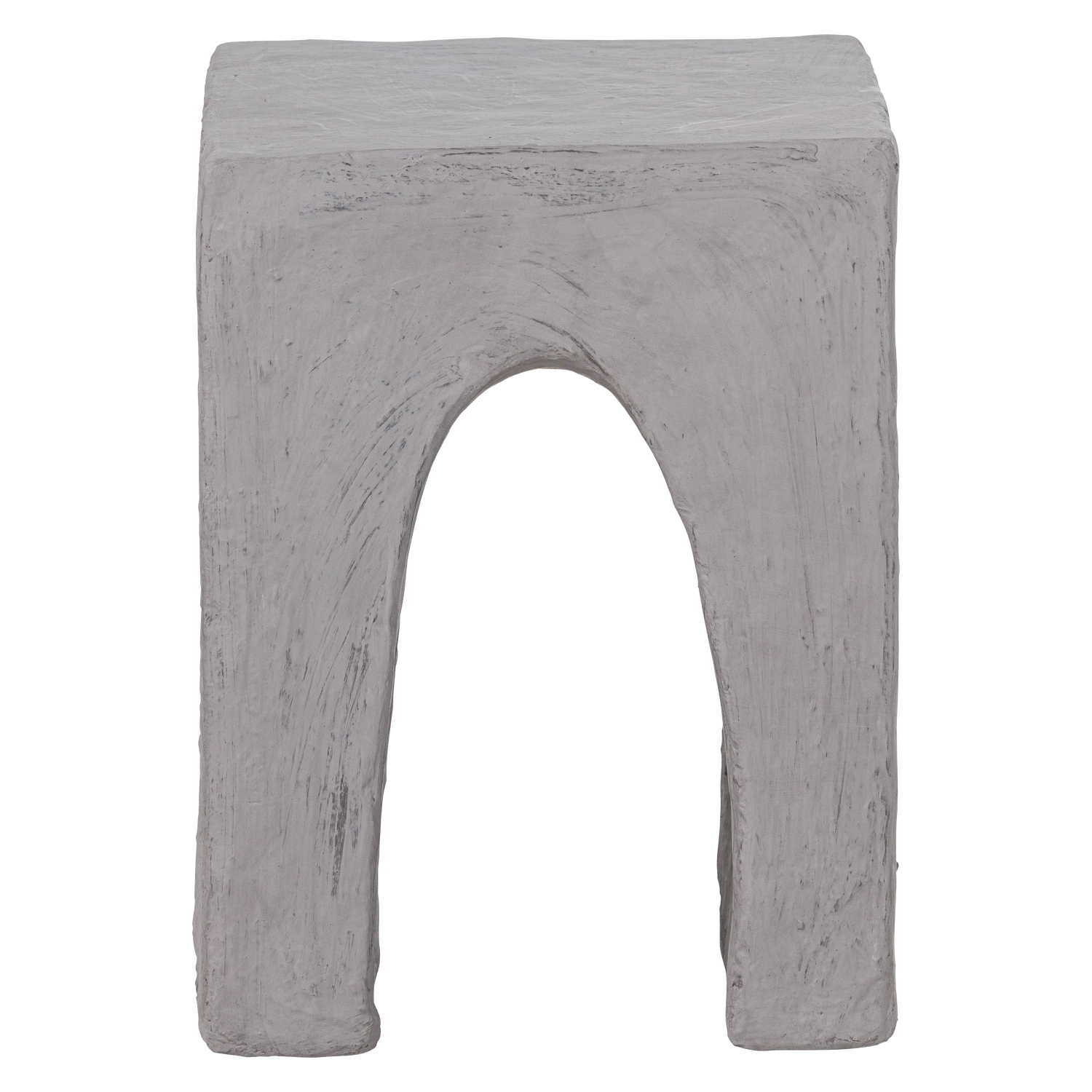 TOVI Gray Paper Mache Side Table