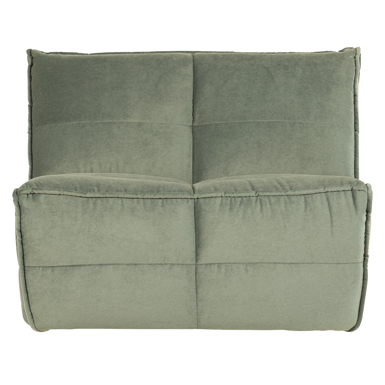 Fauteuil / fluwelen module CLUSTER pistache