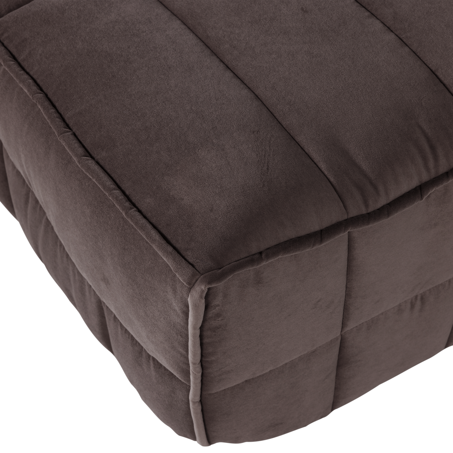 Puf van fluweel CLUSTER chocolade