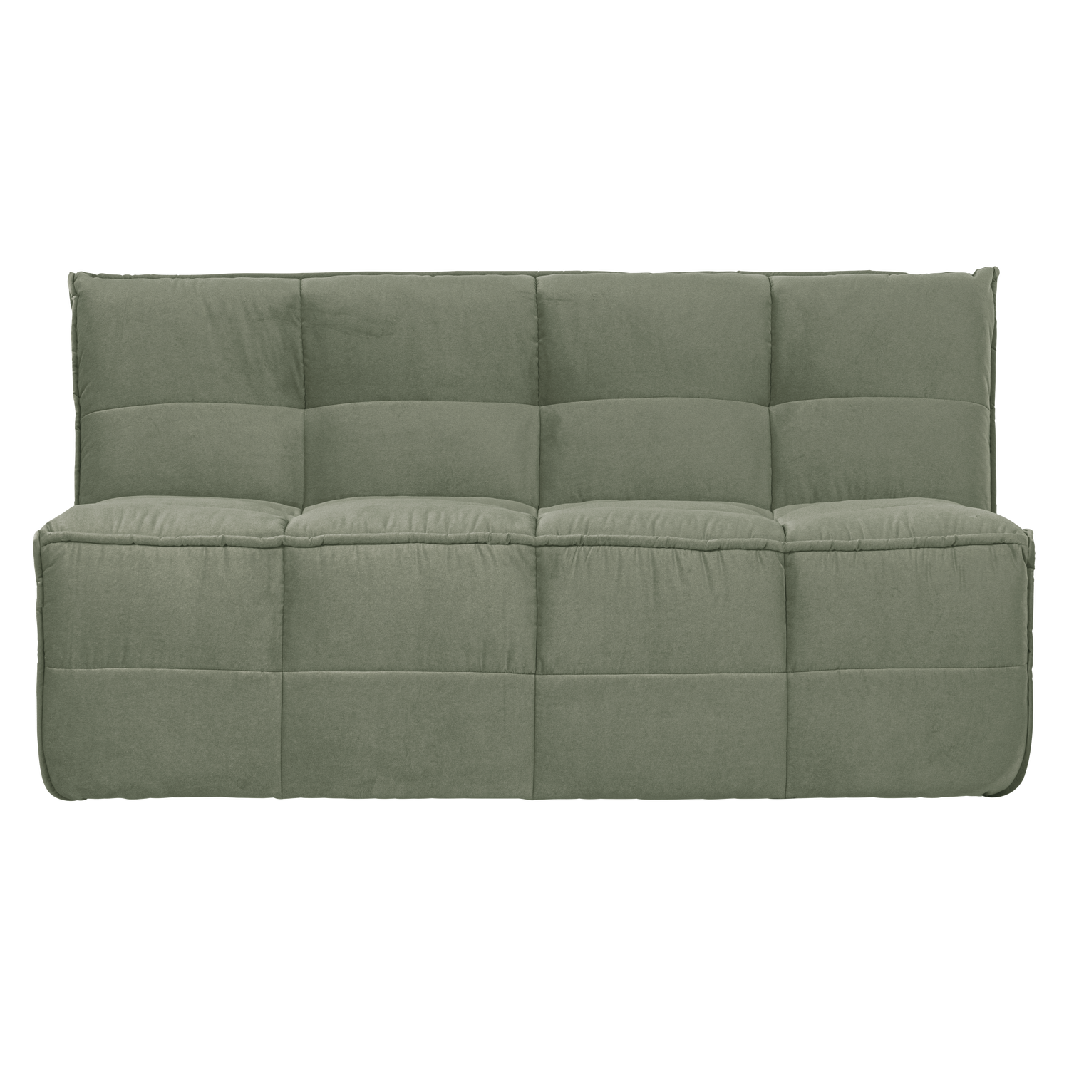 Kanapa aksamitna CLUSTER BENCH - moduł 3-osobowy pistacjowy – Woood