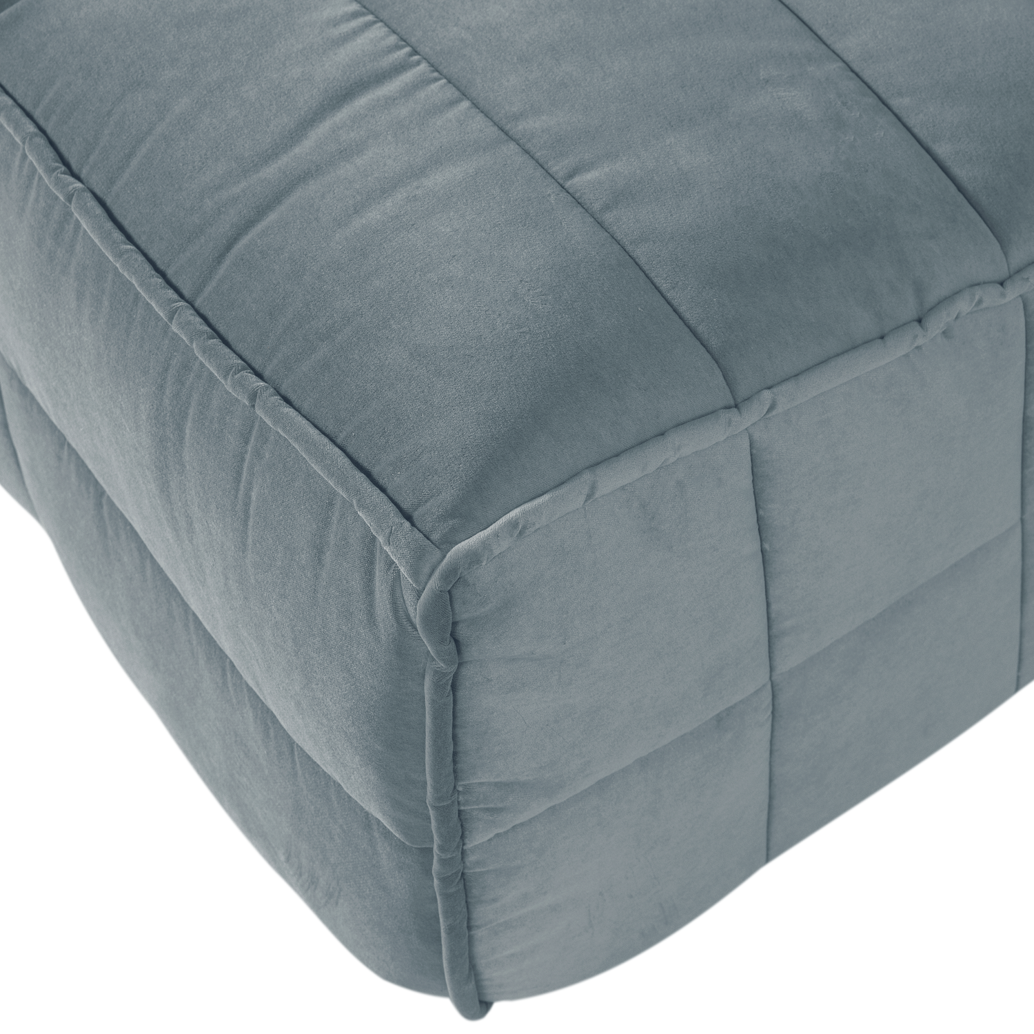 Sofa van fluweel CLUSTER BENCH - module voor 3 personen in turkoois