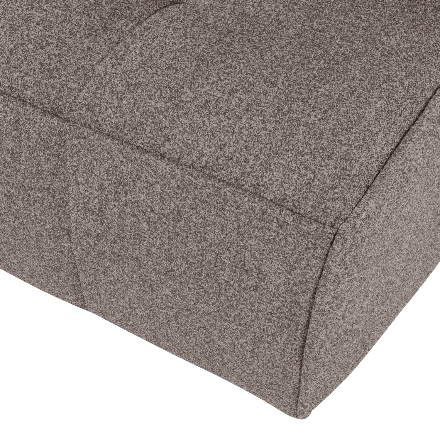 Sofa CLUSTER - module voor 3 personen grijsbruin bouclé