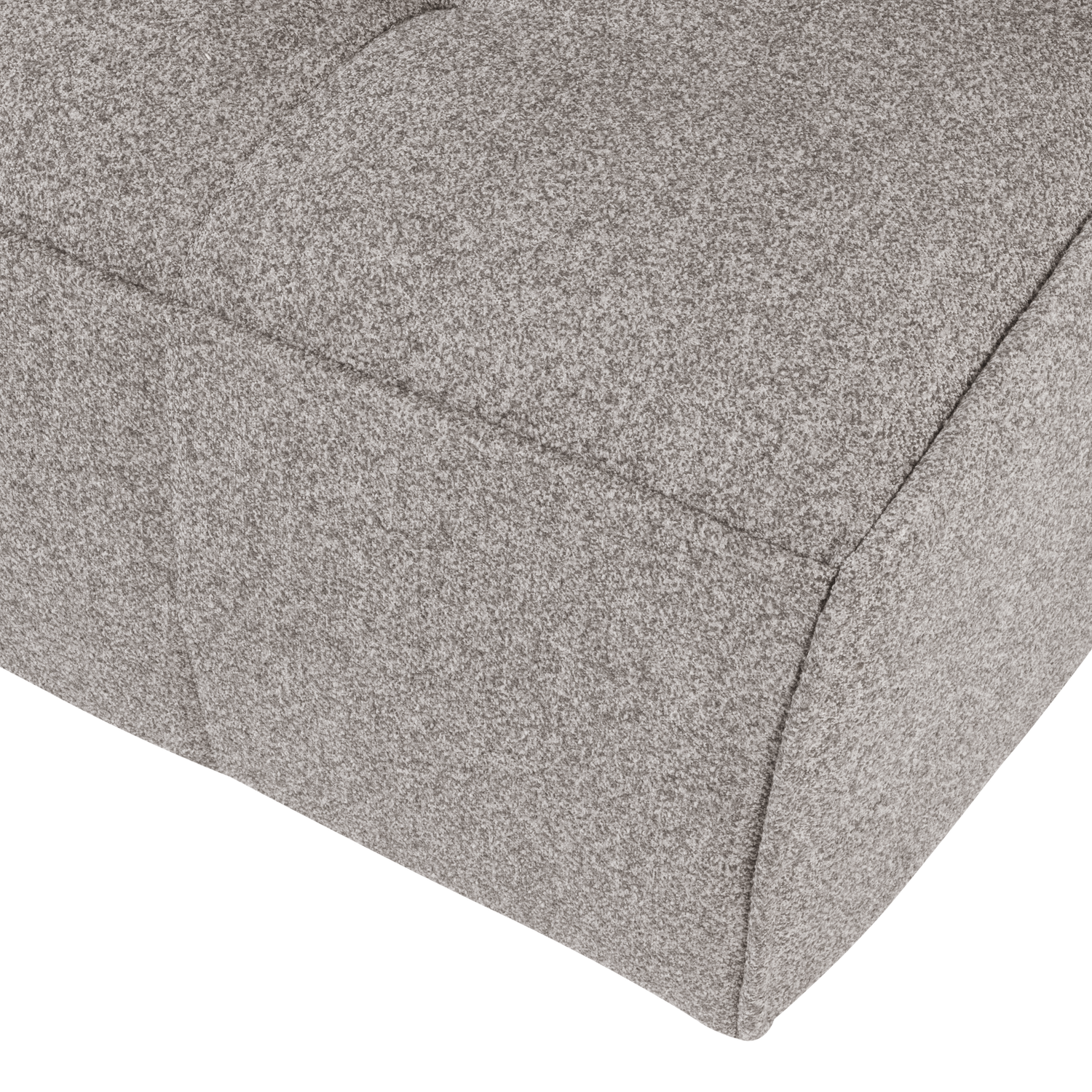 Sofa CLUSTER - module voor 3 personen grijze bouclé