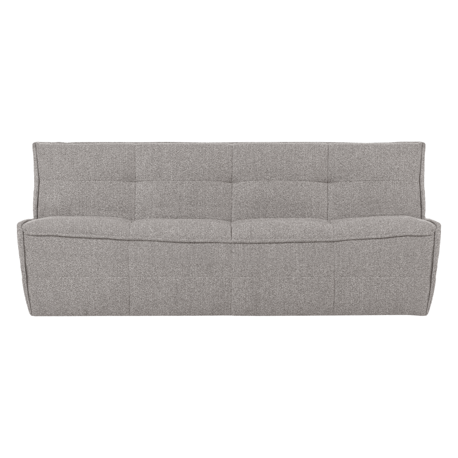 Sofa CLUSTER - module voor 3 personen grijze bouclé