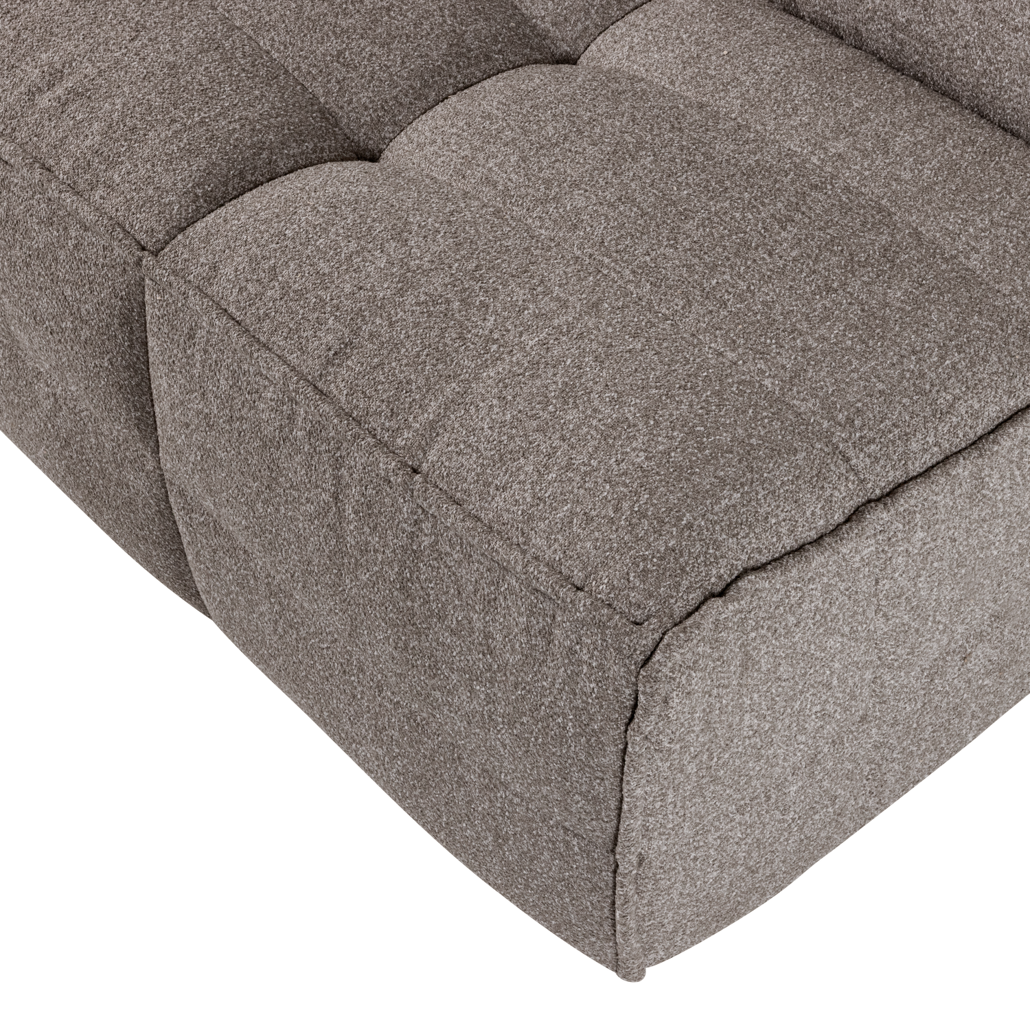 Fauteuil / module CLUSTER grijsbruin bouclé