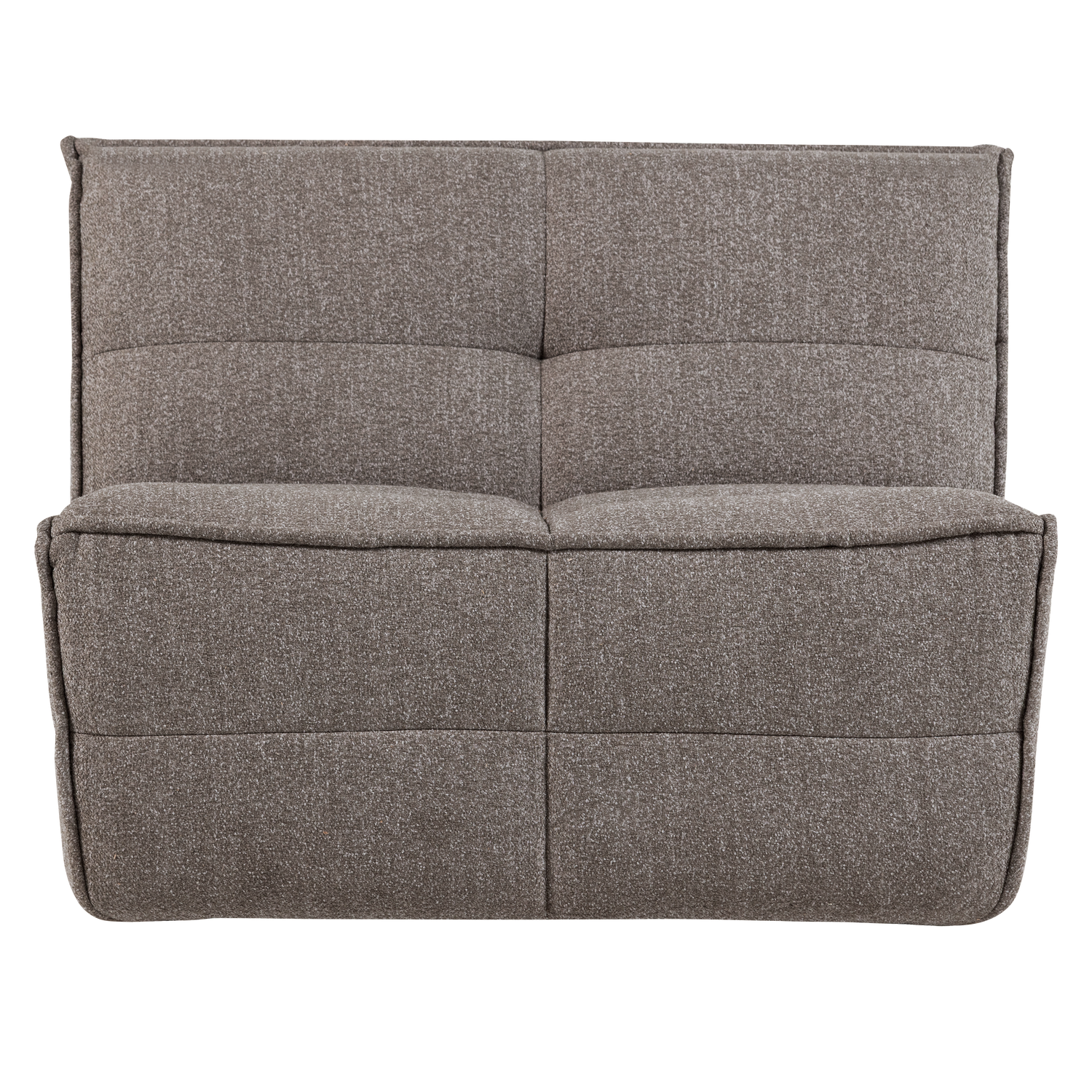 Fauteuil / module CLUSTER grijsbruin bouclé