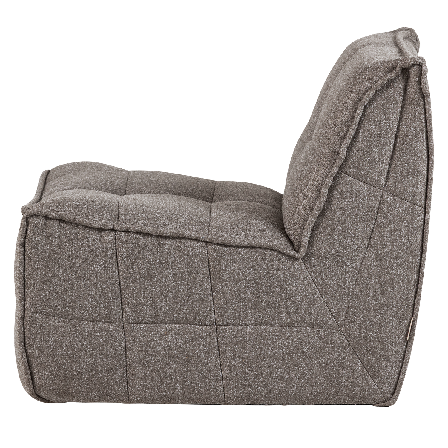 Fauteuil / module CLUSTER grijsbruin bouclé