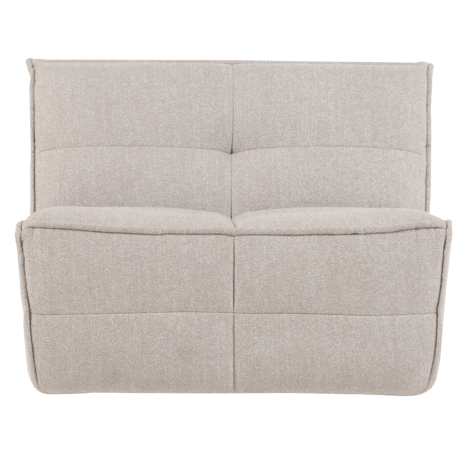 Fauteuil / module CLUSTER zandkleurige bouclé
