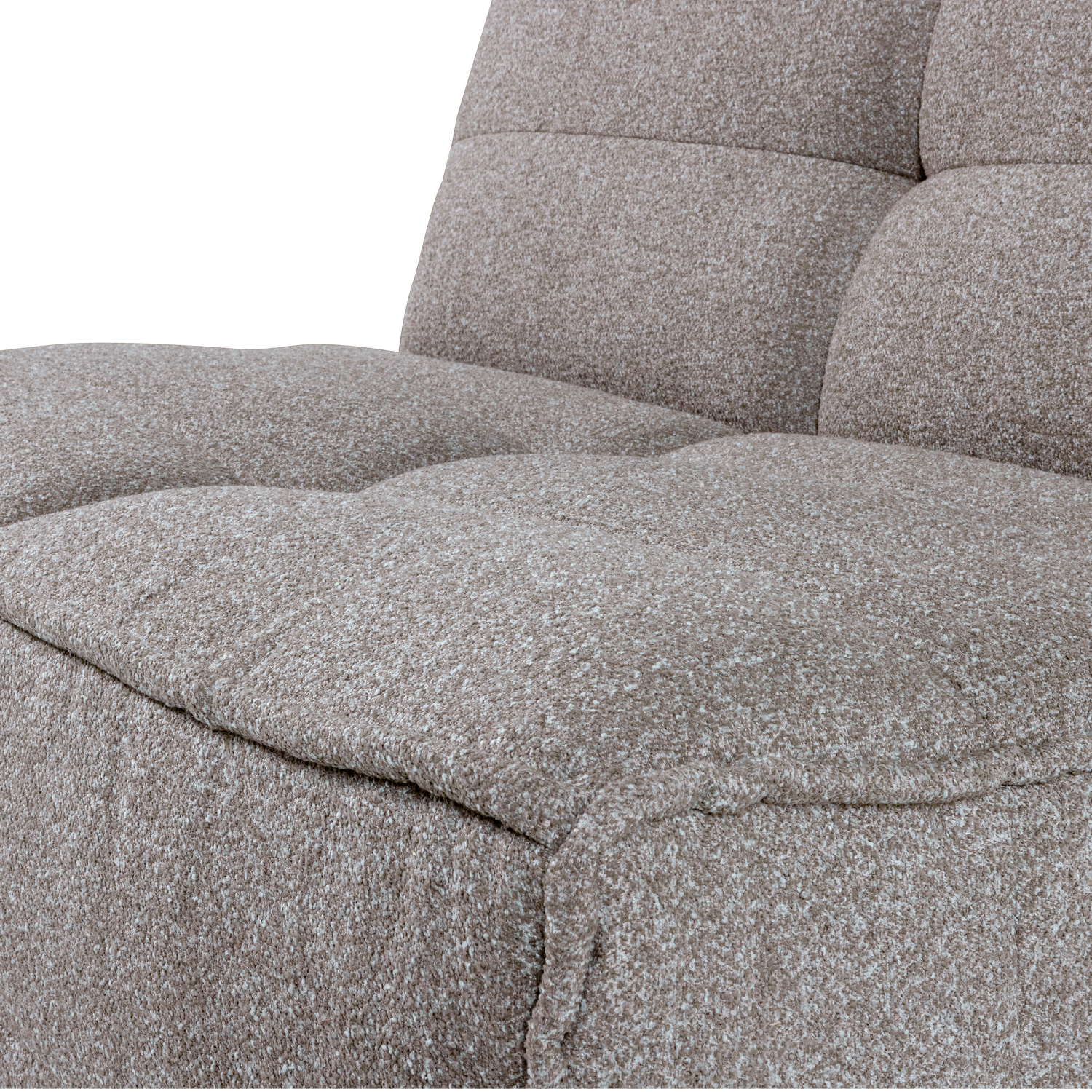 Fauteuil / module CLUSTER grijs bouclé