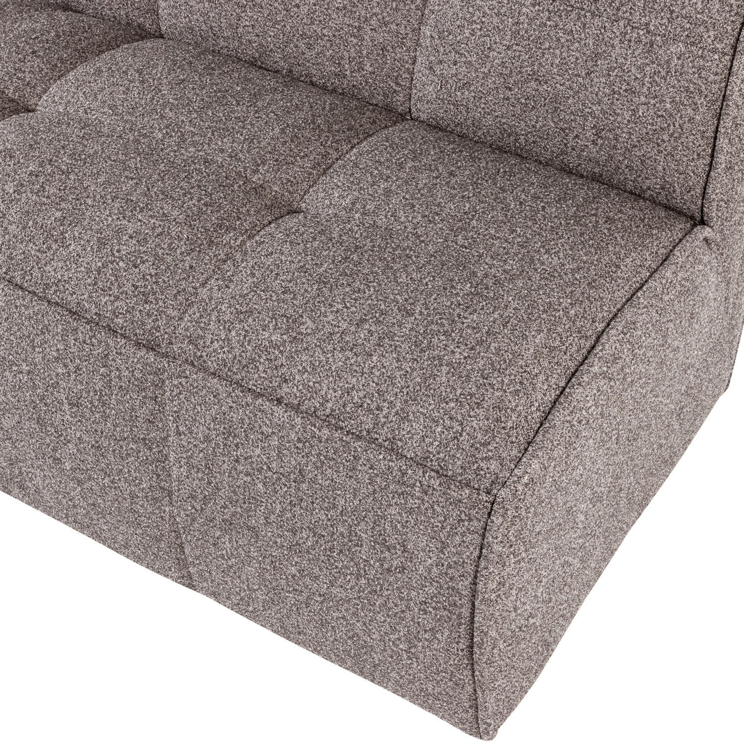 Sofa CLUSTER BENCH - module voor 3 personen grijsbruin bouclé