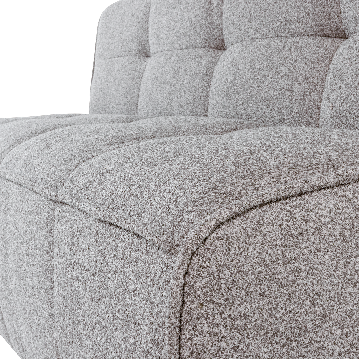 Sofa CLUSTER BENCH - module voor 3 personen grijze bouclé